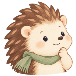 ハリネズミのイラスト